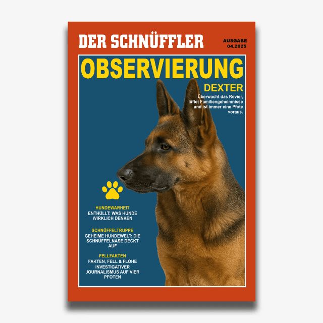 Pet World Poster-Motiv DER SCHNÜFFLER für Hunde